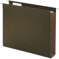 UNIVERSAL - File Folders, Expansion Folders & Hanging Files Folder/File Type: Hanging File Folders with Box Bottom Color: Green - Makers Industrial Supply