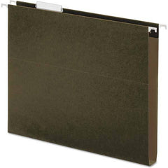 UNIVERSAL - File Folders, Expansion Folders & Hanging Files Folder/File Type: Hanging File Folders with Box Bottom Color: Green - Makers Industrial Supply