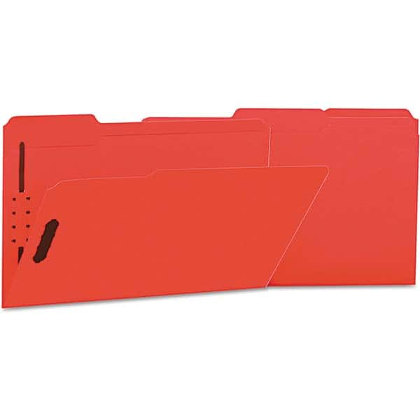 UNIVERSAL - File Folders, Expansion Folders & Hanging Files Folder/File Type: File Folders with Top Tab Color: Red - Makers Industrial Supply