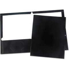 UNIVERSAL - File Folders, Expansion Folders & Hanging Files Folder/File Type: Pocket Folders Color: Black - Makers Industrial Supply