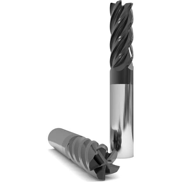 GWS - 3/8" Diam 4 Flute Solid Carbide 0.03" Corner Radius End Mill - Makers Industrial Supply