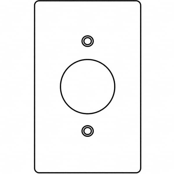 Hubbell Killark - Wall Plates Wall Plate Type: Outlet Wall Plates Color: Gray - Makers Industrial Supply