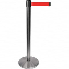 Tensator - Barrier Posts Type: Tensabarrier Post Post Color/Finish: Satin Chrome - Makers Industrial Supply