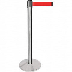 Tensator - Barrier Posts Type: Tensabarrier Post Post Color/Finish: Polished Chrome - Makers Industrial Supply