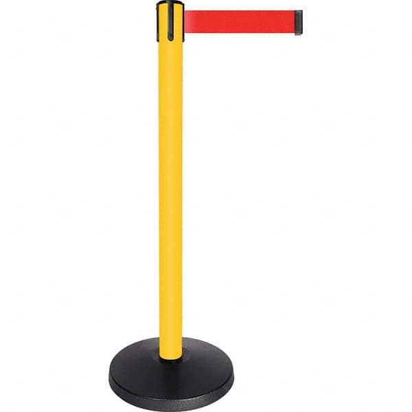 Tensator - Barrier Posts Type: Tensabarrier Post Post Color/Finish: Yellow - Makers Industrial Supply