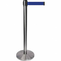 Tensator - Barrier Posts Type: Tensabarrier Post Post Color/Finish: Satin Chrome - Makers Industrial Supply