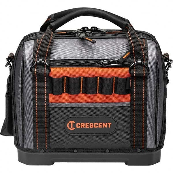 Crescent - 32 Pocket, Polyester, Black/Orange Closed Top Tool Bag - Makers Industrial Supply