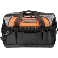 Crescent - 30 Pocket, Polyester, Black/Orange Contractor's Bag - Makers Industrial Supply