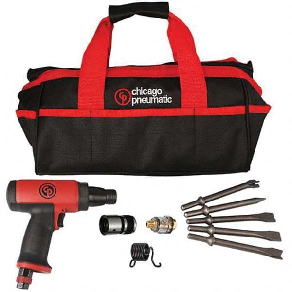 Chicago Pneumatic - 3,500 BPM, 2.64" Long Stroke, Air Chipping Hammer - Makers Industrial Supply