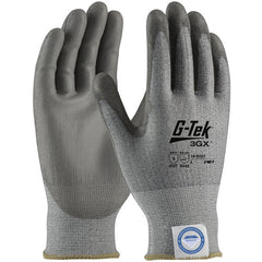 ‎19-D327/XS Coated Gloves - G-Tek 3GX Dyneema Diamond -  13G Gray Shell -  Gray PU Smooth Grip -  A3