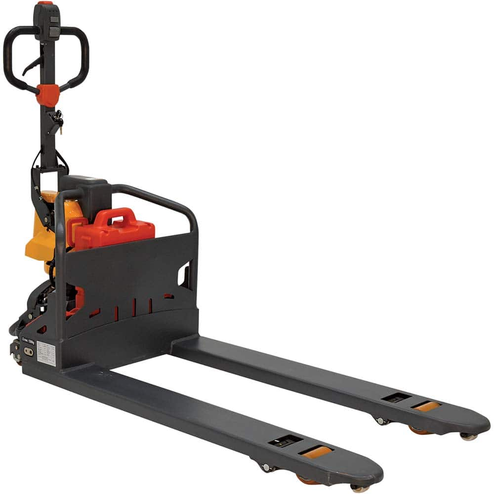 Vestil - Pallet Trucks/Jacks; Type: Electric Pallet Truck ; Load Capacity (Lb.): 2600.000 ; Overall Width (Inch): 27 ; Length of Forks (Inch): 48 ; Fork Width (Inch): 27 ; Low Height (Inch): 3-13/64 - Exact Industrial Supply