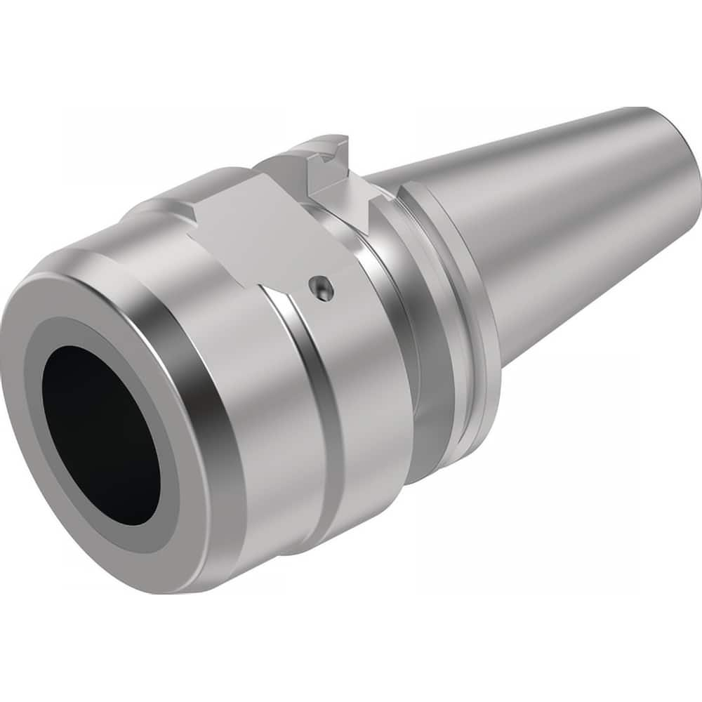 Hydraulic Tool Chuck: Taper Shank, 19.05 mm Hole 69.85 mm Projection, 58 mm Nose Dia, 50.8 mm Clamp Depth, Through Coolant