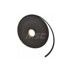 Neoprene EPDM & SBR Foam: 1/4″ Thick, 1″ Wide, Black Adhesive & PSA Backing