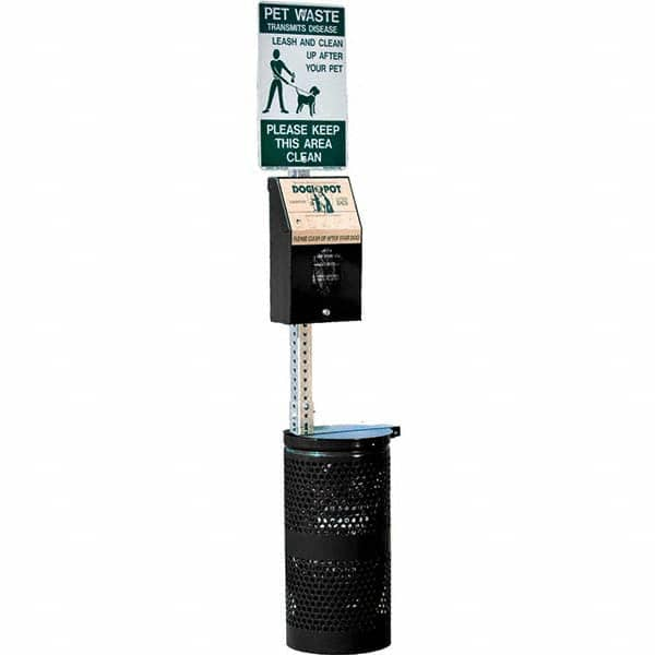 DOGIPOT - Pet Waste Stations Mount Type: Pole Mount Overall Height Range (Feet): 4' - 8' - Makers Industrial Supply