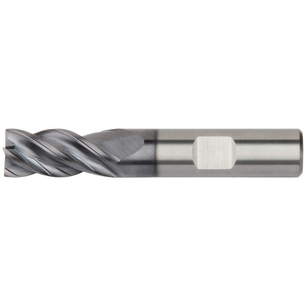 Kennametal - 3/8", 1" LOC, 3/8" Shank Diam, 3" OAL, 4 Flute, Solid Carbide Square End Mill - Makers Industrial Supply