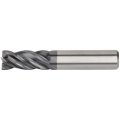 Kennametal - 3/8", 1" LOC, 3/8" Shank Diam, 3" OAL, 4 Flute, Solid Carbide Square End Mill - Makers Industrial Supply