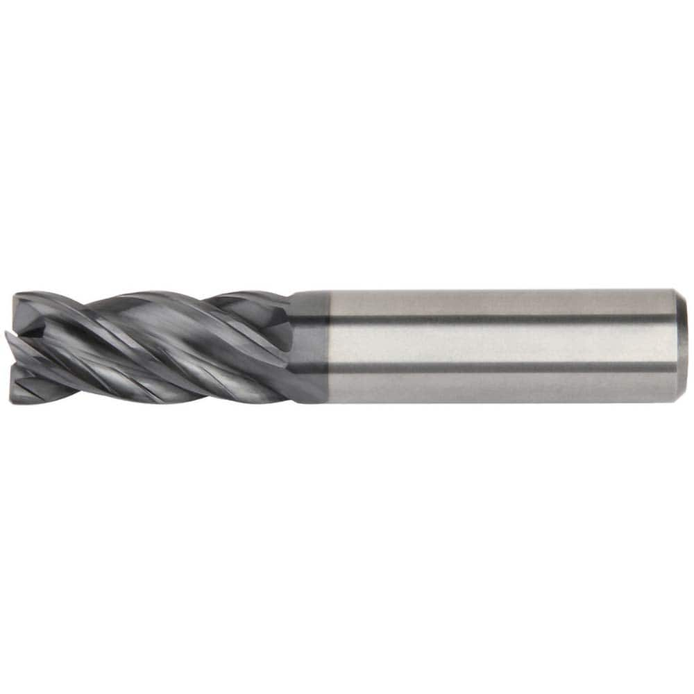 Kennametal - 1/4", 3/4" LOC, 1/4" Shank Diam, 2-1/2" OAL, 4 Flute, Solid Carbide Square End Mill - Makers Industrial Supply