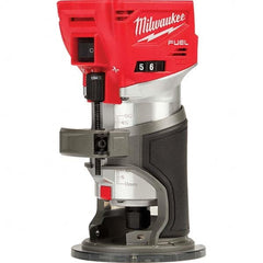 Milwaukee Tool - Electric Routers Collet Size (Inch): 1/4 Router Type: Cordless Compact Router - Makers Industrial Supply