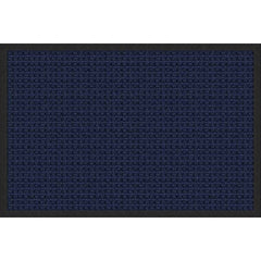 Entrance Mat: 6' Long, 4' Wide, Polypropylene Surface Indoor & Outdoor, Medium-Duty Traffic, Rubber Base, Blue