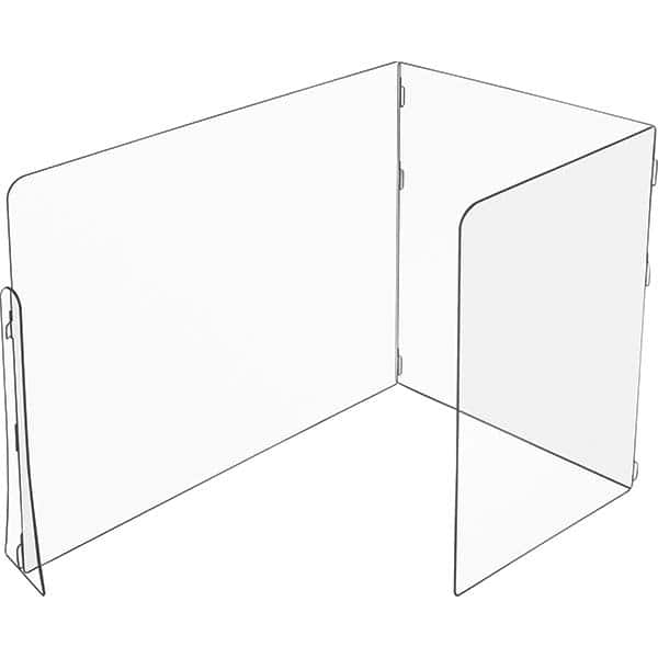 Social Distancing Partition: 48″ OAW, 36″ OAH, Clear Clear