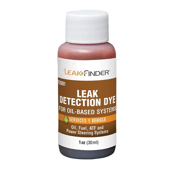 Leak Finder - Automotive Leak Detection Dyes Applications: Engine Oil; Transmission Fluid; Fuel Container Size: 1 oz. - Makers Industrial Supply