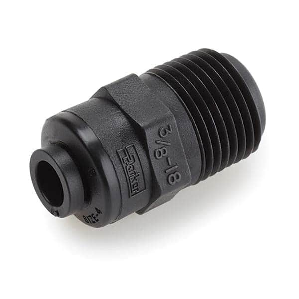 Parker - Plastic Push-To-Connect Tube Fittings Type: Male Connector Tube Outside Diameter (Inch): 5/16 - Makers Industrial Supply