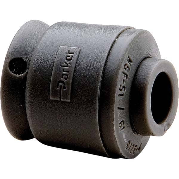 Parker - Plastic Push-To-Connect Tube Fittings Type: Cap Tube Outside Diameter (Inch): 1/4 - Makers Industrial Supply