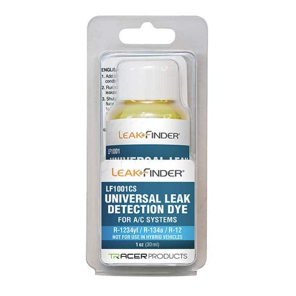 Leak Finder - Automotive Leak Detection Dyes Applications: Refrigeration Container Size: 1 oz. - Makers Industrial Supply