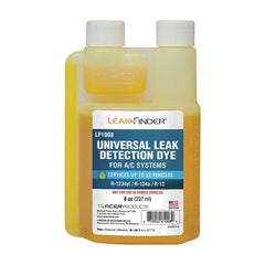 Leak Finder - Automotive Leak Detection Dyes Applications: Refrigeration Container Size: 8 oz. - Makers Industrial Supply