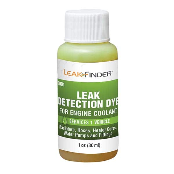 Leak Finder - Automotive Leak Detection Dyes Applications: Coolant Container Size: 1 oz. - Makers Industrial Supply