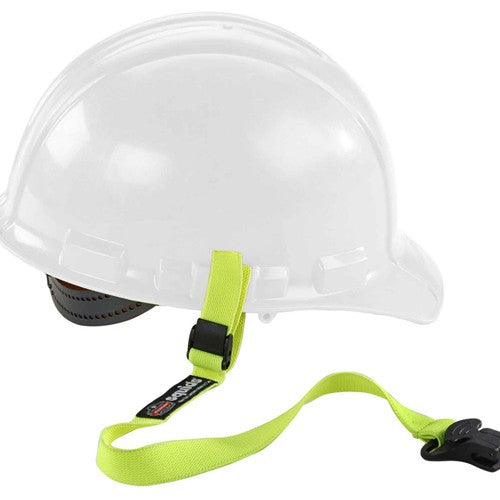 3155 Lime Elastic Hard Hat Lanyard With Clamp - Makers Industrial Supply