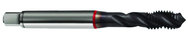 M2x0.40 6H 3-Flute Cobalt Red Ring Semi-Bottoming 40 degree Spiral Flute Tap-TiCN - Makers Industrial Supply