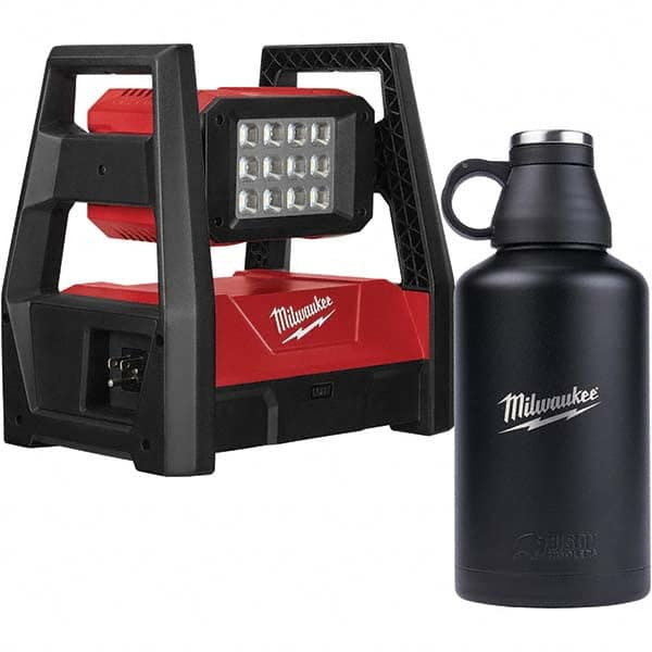 Milwaukee Tool - Cordless Work Lights Voltage: 18 Run Time: 9 Hrs. - Makers Industrial Supply