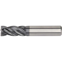 Kennametal - 3.5mm Diam 4 Flute Solid Carbide 0.3mm Chamfer Width Corner Chamfer End Mill - Makers Industrial Supply