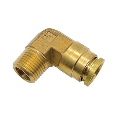 Push-To-Connect Tube to Male & Tube to Male NPTF Tube Fitting: 1/2″ Thread, 3/8″ OD Brass, 250 psi