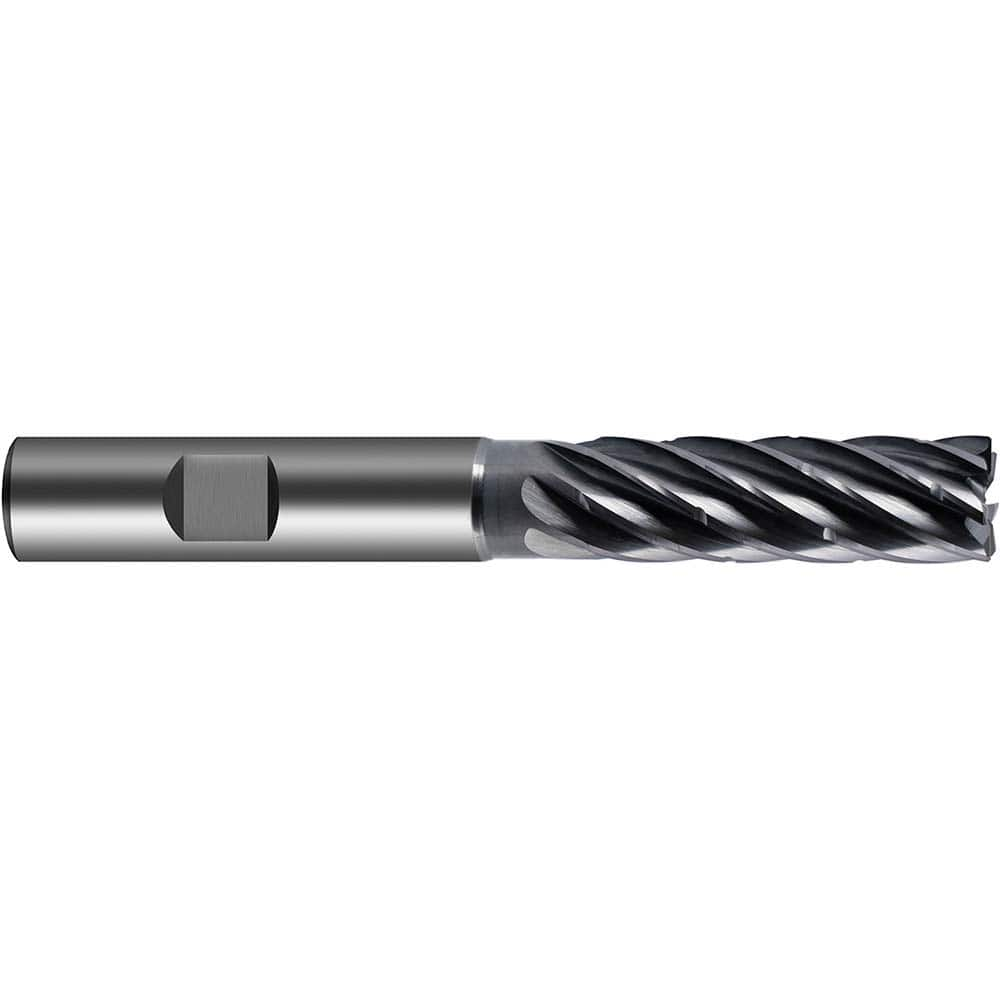 Corner Radius End Mill Head: 5 Flutes Solid Carbide, Super-A Coated, Series 6856