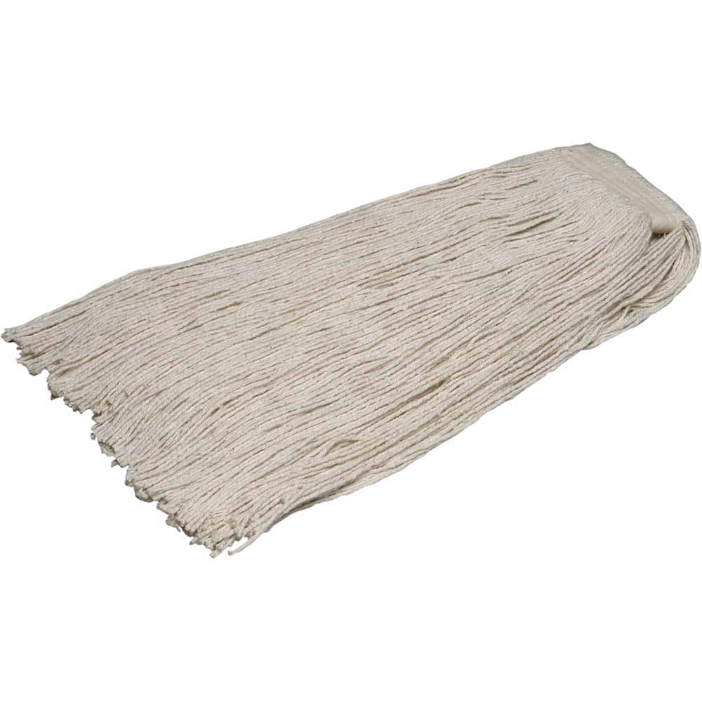 Ability One - Wet Mop Heads & Pads; Style: Cut End ; Material: Cotton ; Approximate Weight (oz.): 20 ; Mop Color: Natural ; Headband Size (Inch): 1 ; Connection Type: Clamp Jaw - Exact Industrial Supply