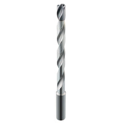 SGS - 31/64" 135° Spiral Flute Solid Carbide Taper Length Drill Bit - Exact Industrial Supply