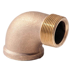 Merit Brass - Brass & Chrome Pipe Fittings Type: 90 Degree Street Elbow Fitting Size: 1/4 - Makers Industrial Supply