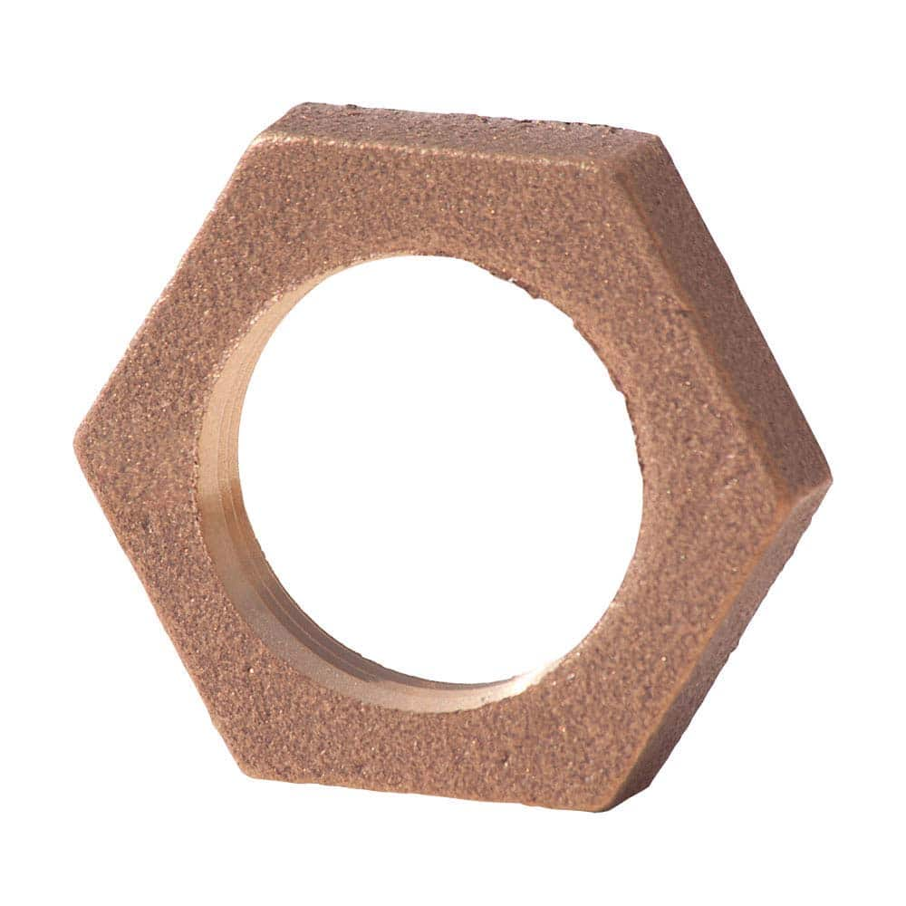 Merit Brass - Brass & Chrome Pipe Fittings Type: Locknut Fitting Size: 1/2 - Makers Industrial Supply