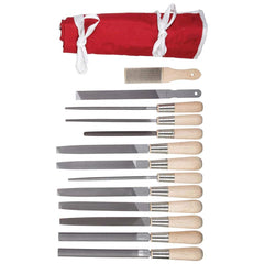 Simonds File - File Sets File Set Type: Needle File Types Included: Square; Round; Half Round; Slitting; Flat; Marking; Knife; Crossing; Three Square; Barrette; Equalling - Makers Industrial Supply