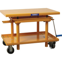 Wesco Industrial Products - Lifting Tables Type: Hand Crank Precision Lift Style: Post - Makers Industrial Supply