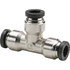 Parker - Metal Push-To-Connect Tube Fittings Type: Union Tee Tube Outside Diameter (Inch): 1/2 - Makers Industrial Supply