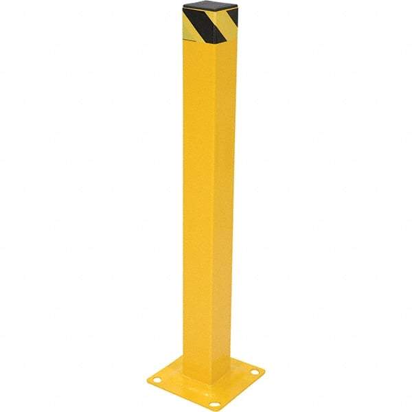 Vestil - 4" Diam x 42" High, Yellow Steel Bollard - Makers Industrial Supply