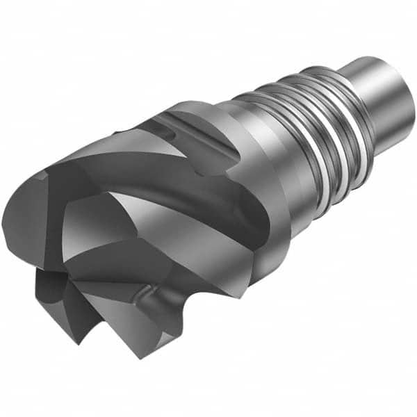 Corner Radius End Mill Head: 4 Flutes E25, Solid Carbide, AlTiN Coated, Series CoroMill 316