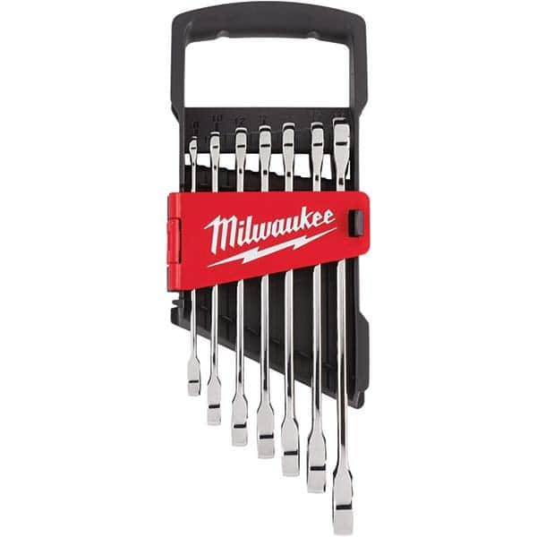 Milwaukee Tool - Wrench Sets Tool Type: Ratcheting Combination Wrench Set System of Measurement: Metric - Makers Industrial Supply