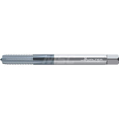 Straight Flutes Tap: G1/4-19, Metric, 6 Flutes, Semi-Bottoming, 6HX, Solid Carbide, TiCN Finish Right Hand, Series TC388