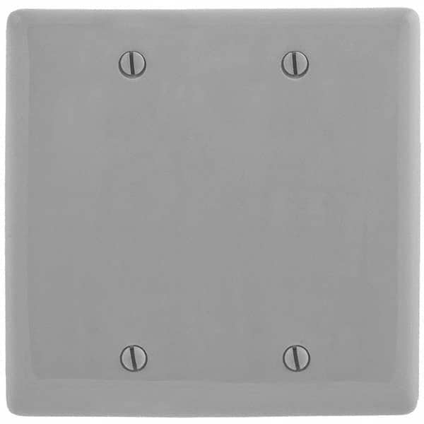 Hubbell Wiring Device-Kellems - Wall Plates Wall Plate Type: Blank Wall Plate Color: Gray - Makers Industrial Supply