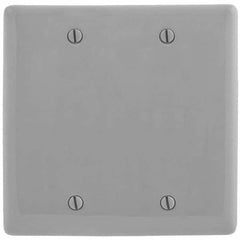 Hubbell Wiring Device-Kellems - Wall Plates Wall Plate Type: Blank Wall Plate Color: Gray - Makers Industrial Supply