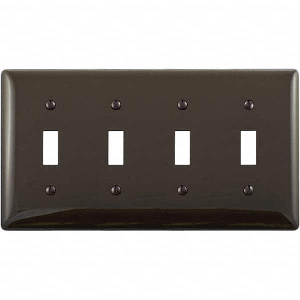 Hubbell Wiring Device-Kellems - Wall Plates Wall Plate Type: Switch Plates Color: Brown - Makers Industrial Supply